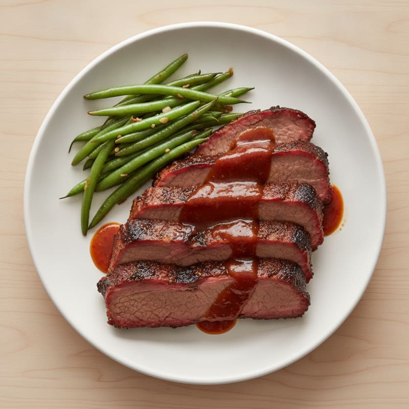 Texas Smoked Brisket with BBQ Glaze