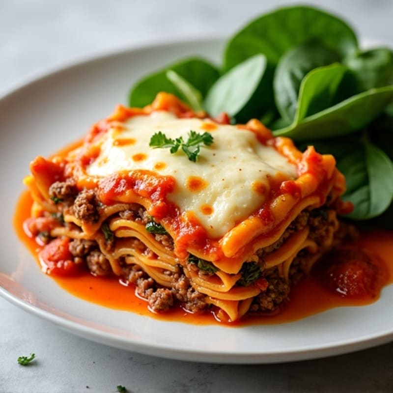 Lean Ground Beef Lasagna Skillet with Creamy Ricotta