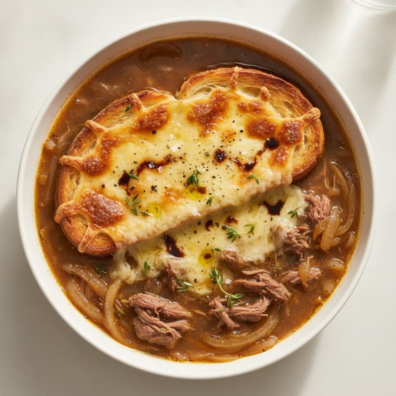 Caramelized Onion and Gruyere Soup