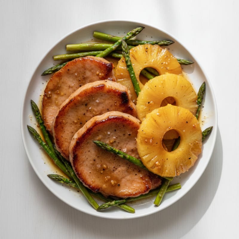Honey-Glazed Ham with Roasted Pineapple