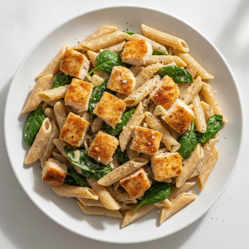 Garlic Parmesan Chicken Alfredo Pasta