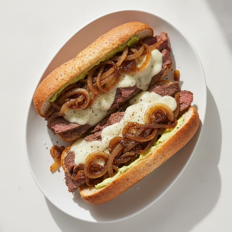 Classic Philly Cheesesteak with Onions