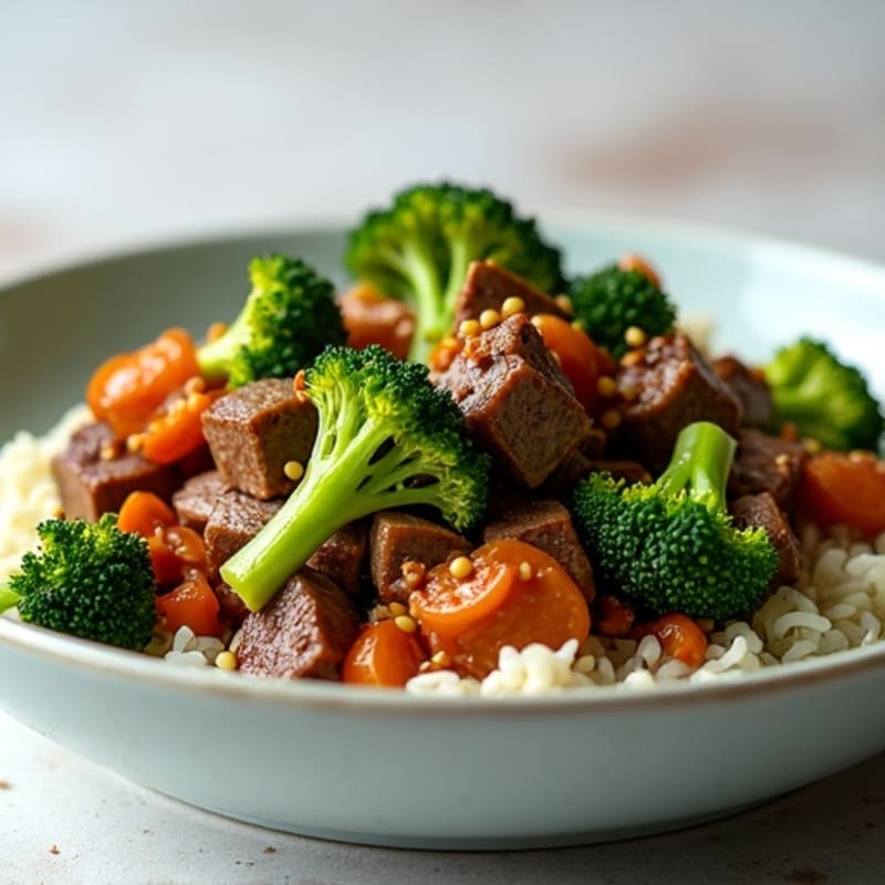 Savory Garlic Beef and Crispy Broccoli Stir-Fry