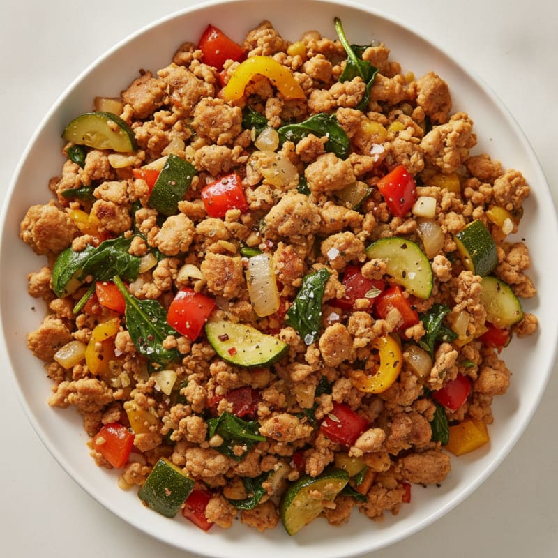 Ground Turkey and Vegetable Skillet