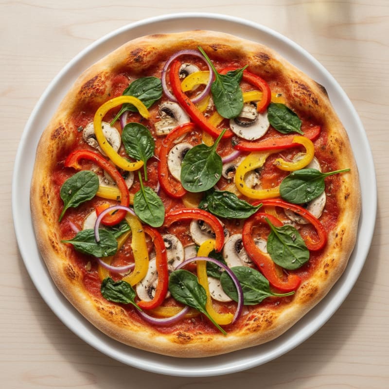 Garden Vegetable & Herb Pizza