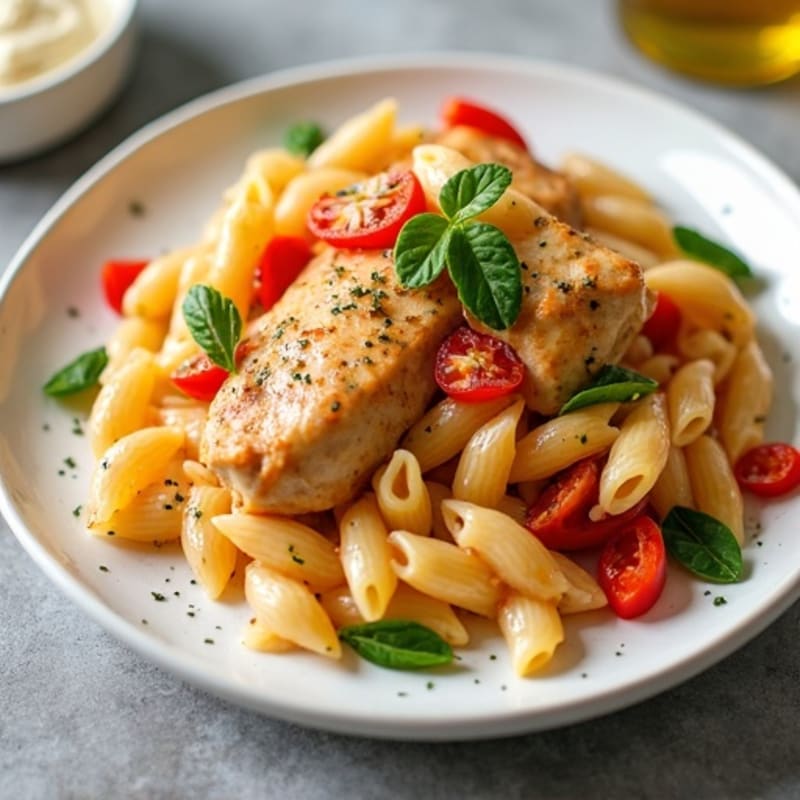 Creamy Cajun Chicken Pasta with Bell Peppers