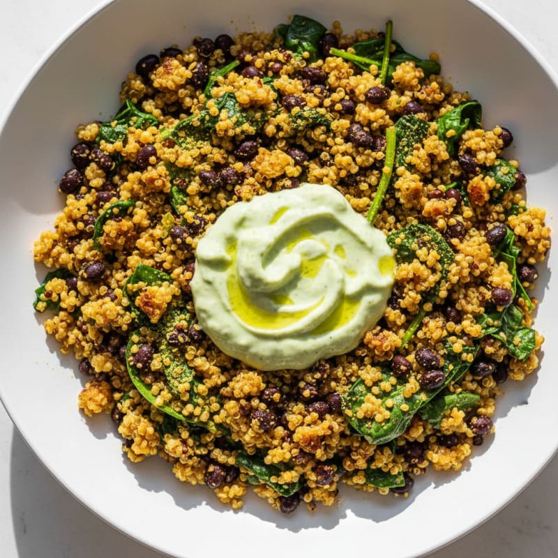 Crispy Black Bean & Quinoa Power Bowl