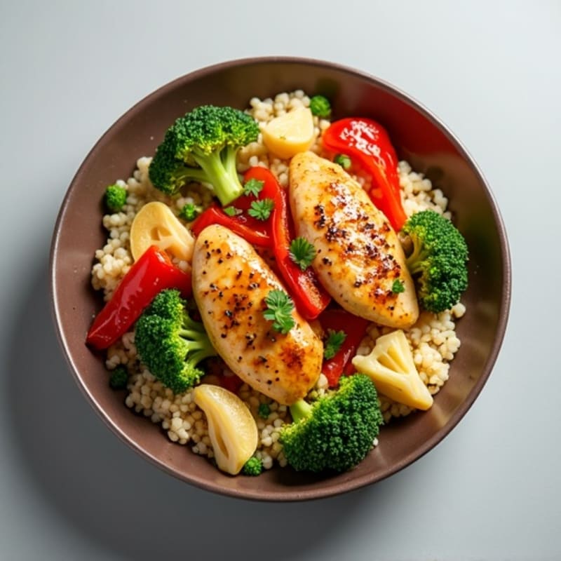 Cauliflower Rice Chicken Stir-Fry