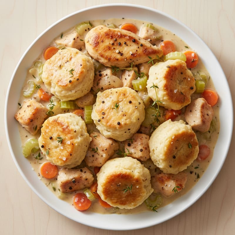 Creamy Herb Chicken & Tender Dumplings
