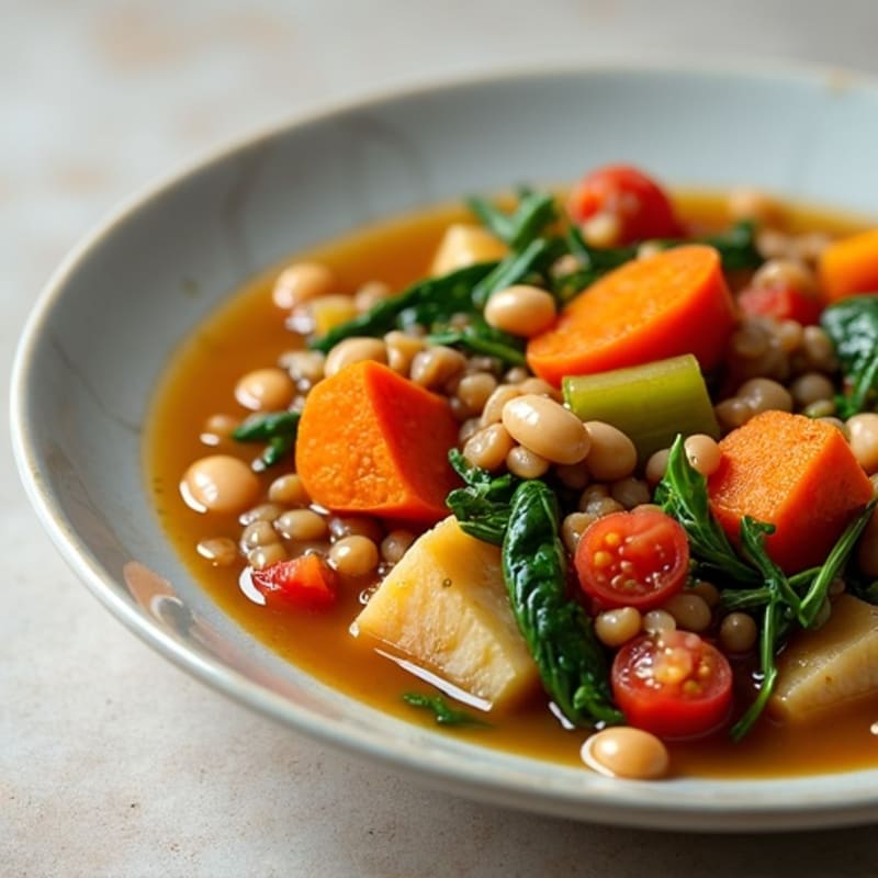 Hearty Wholesome Bean and Vegetable Stew
