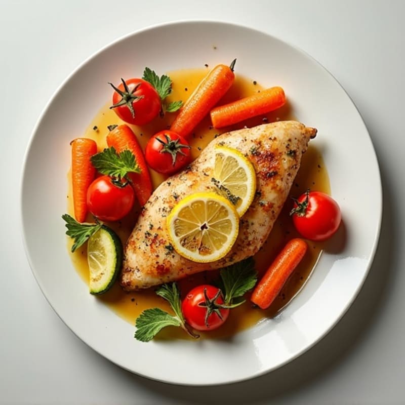 Sheet Pan Lemon Herb Chicken with Crispy Roasted Vegetables