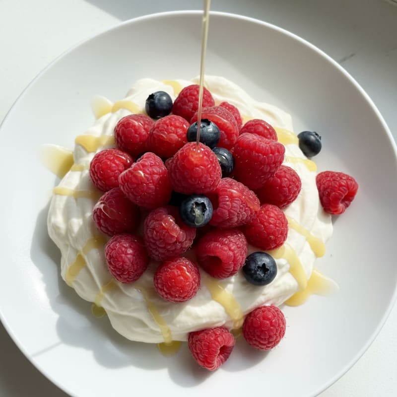 Greek Yogurt Protein Mousse with Berries