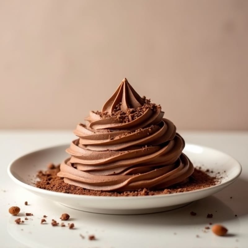 Chocolate Protein Mousse with Almond Butter