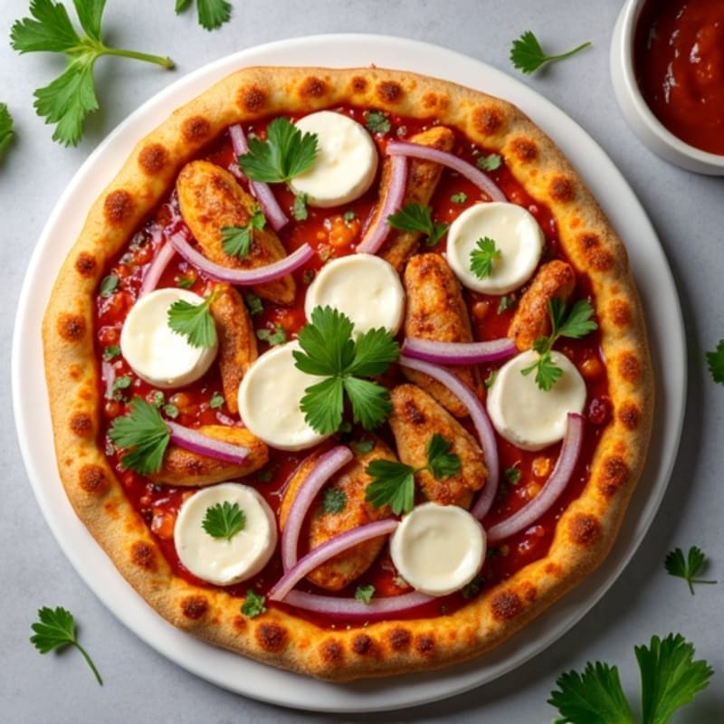 High-Protein BBQ Chicken Pizza