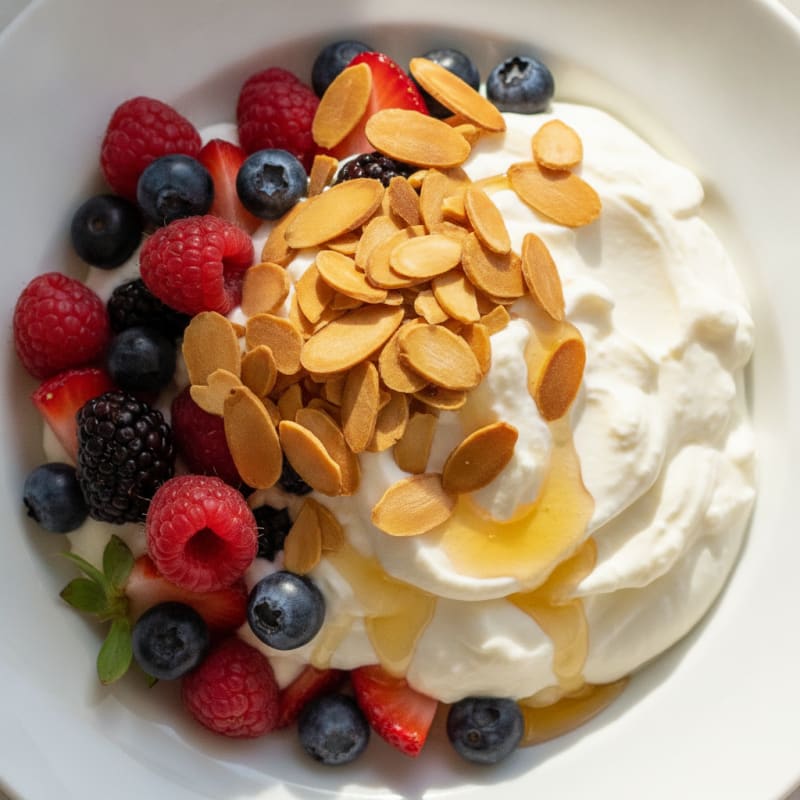 Greek Yogurt Protein Parfait with Berries