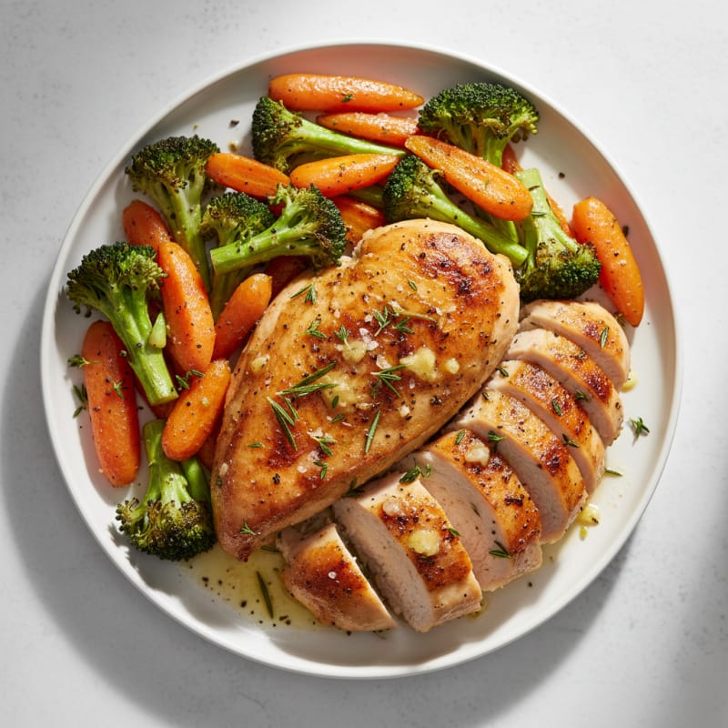 Crispy Lemon-Herb Roasted Chicken