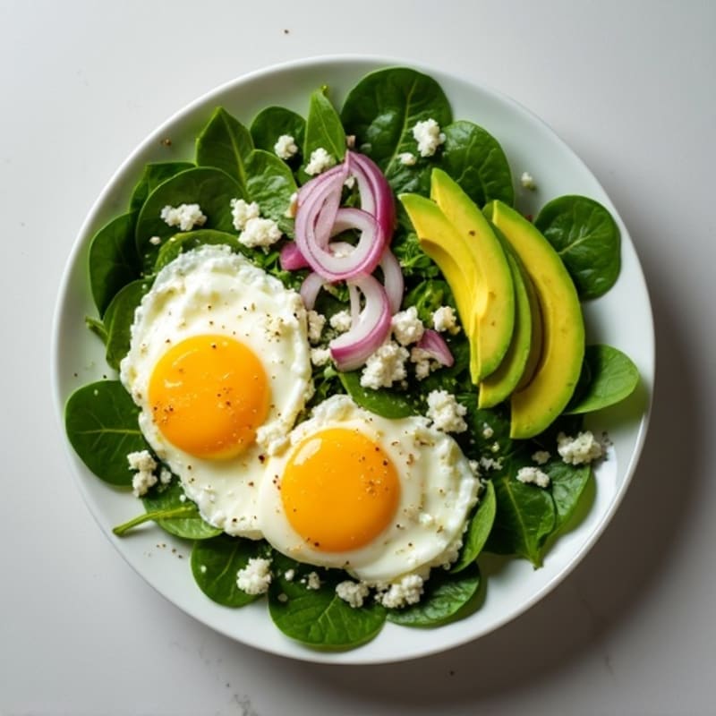 Creamy Spinach and Avocado Egg Scramble