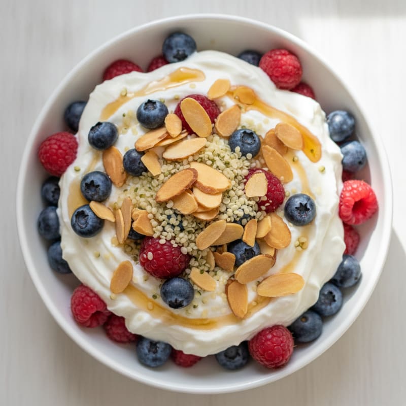 Creamy Greek Yogurt Protein Parfait with Mixed Berries