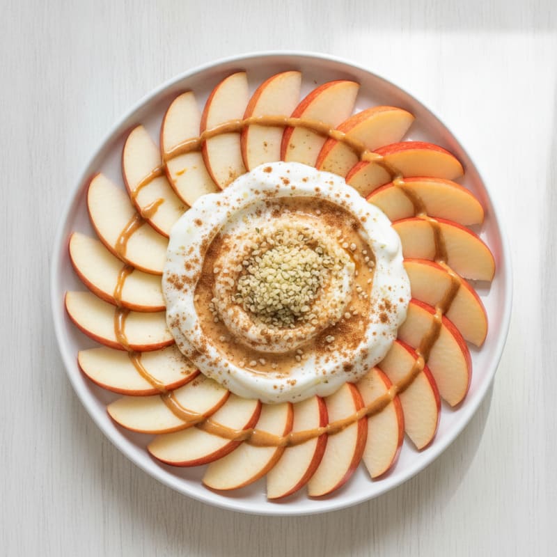 Almond Butter Apple Protein Plate