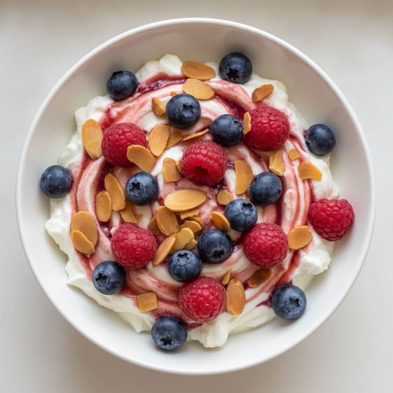 Creamy Protein Powder Greek Yogurt Parfait