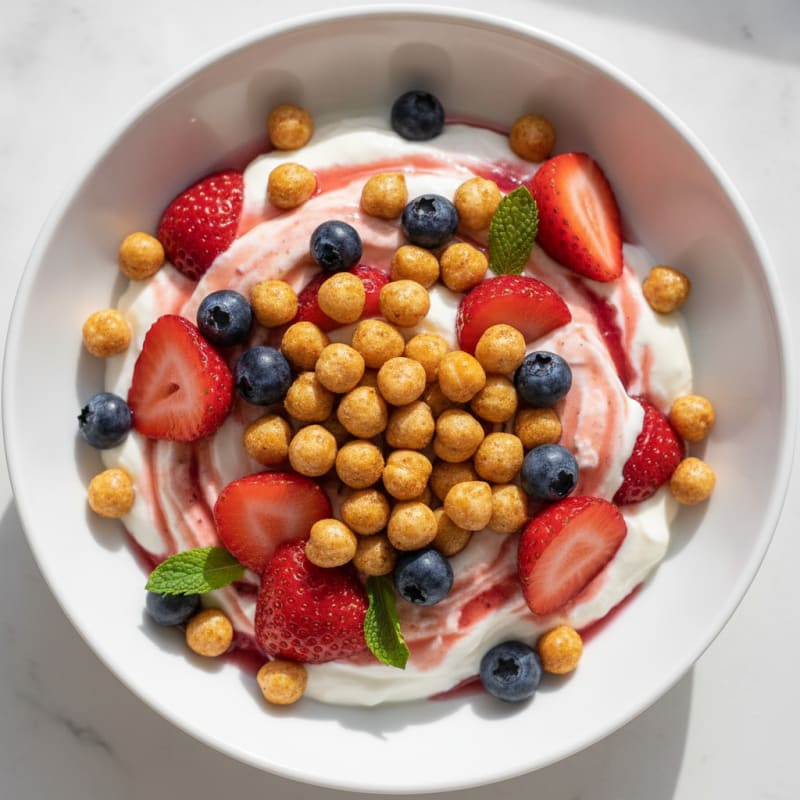 Chickteh Protein Yogurt Parfait with Berries