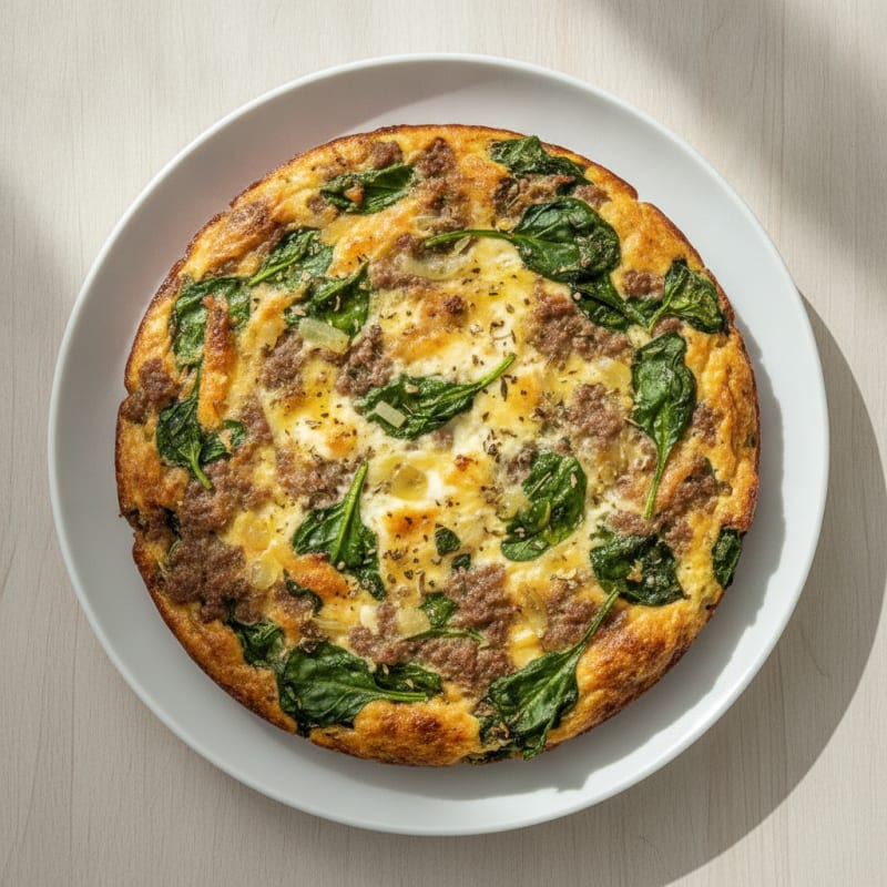 Savory Beef and Cottage Cheese Bake