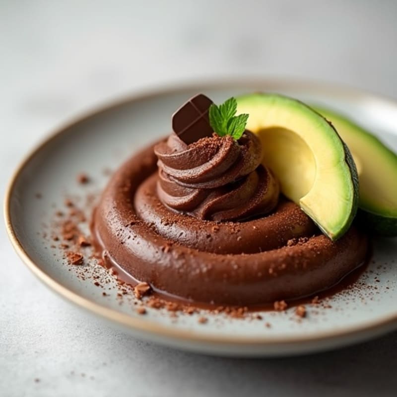 Protein-Rich Dark Chocolate Avocado Mousse
