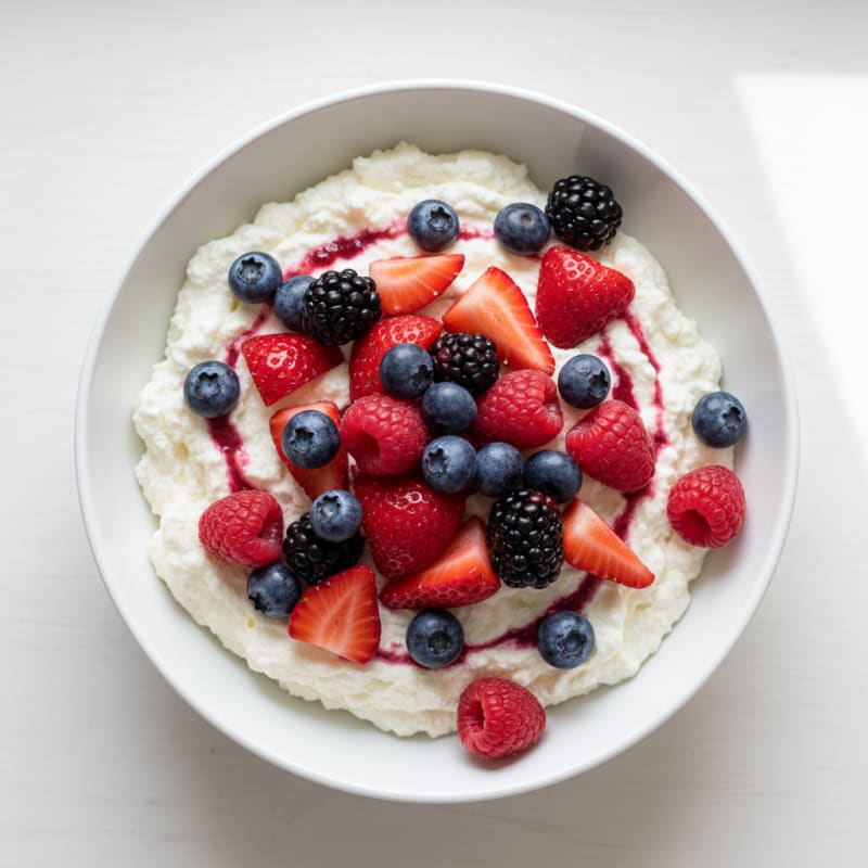 Greek Yogurt Protein Bowl with Mixed Berries