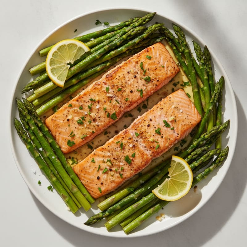 Sheet Pan Lemon-Herb Salmon with Asparagus