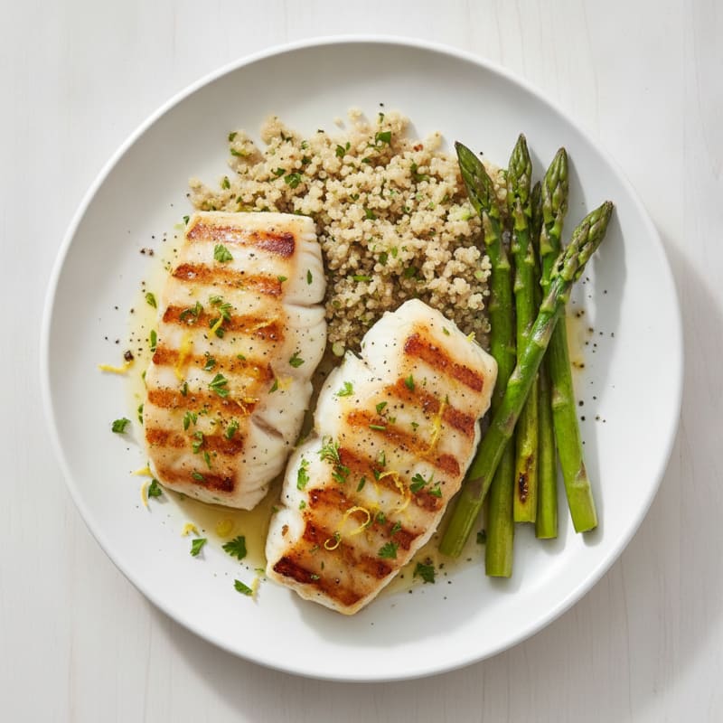 Lemon-Herb Grilled Cod Fillet