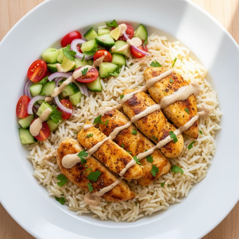 Chicken Shawarma Rice Bowl
