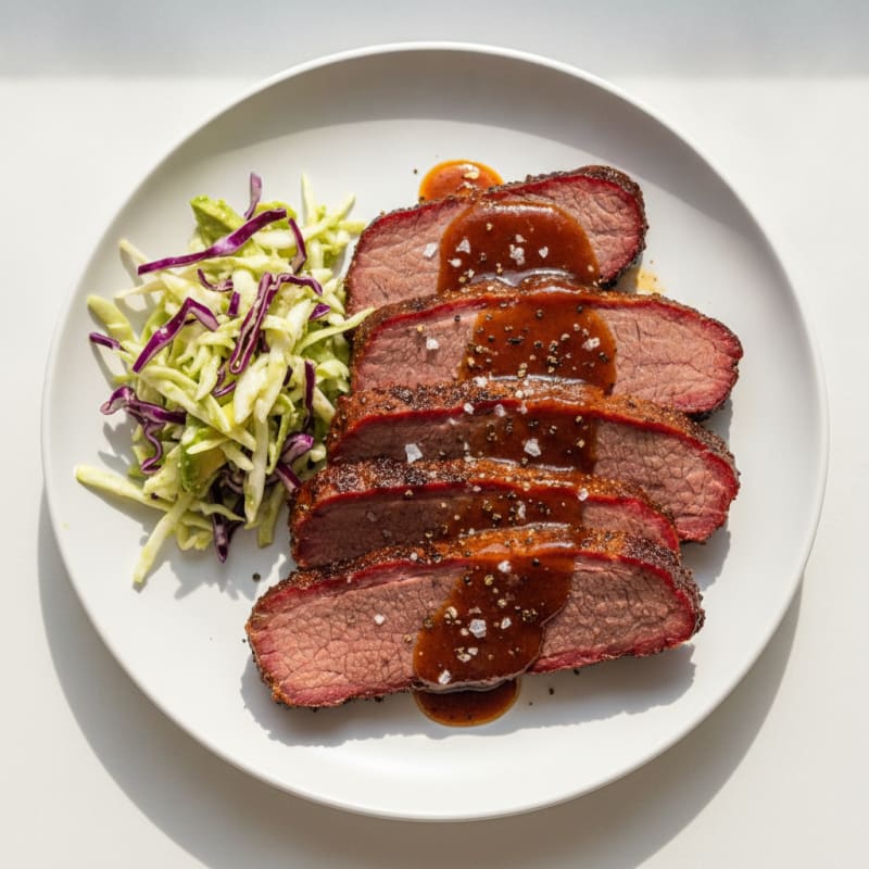 Slow-Smoked Texas Brisket with BBQ Glaze