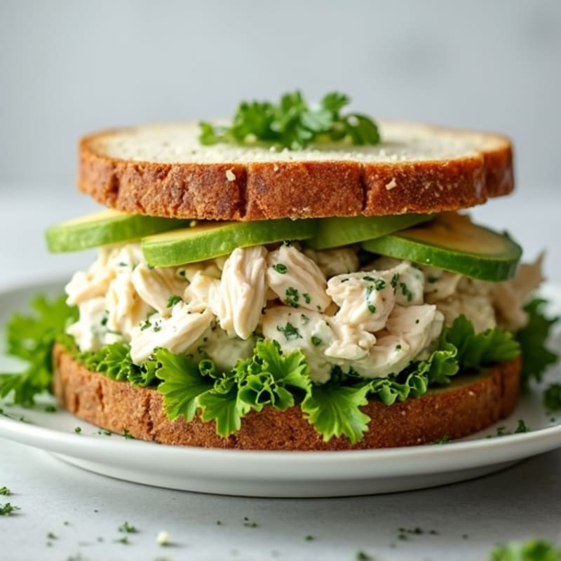 Creamy Herb Chicken Salad Sandwich