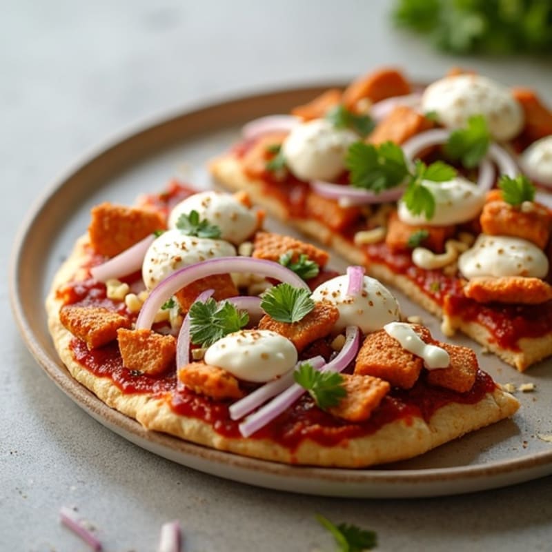 Crispy BBQ Ranch Chicken Flatbread Pizza