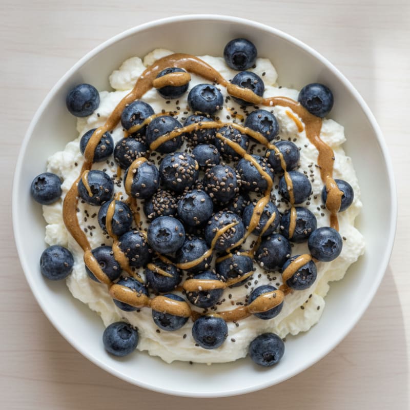 Silky Greek Yogurt Protein Pudding with Berries