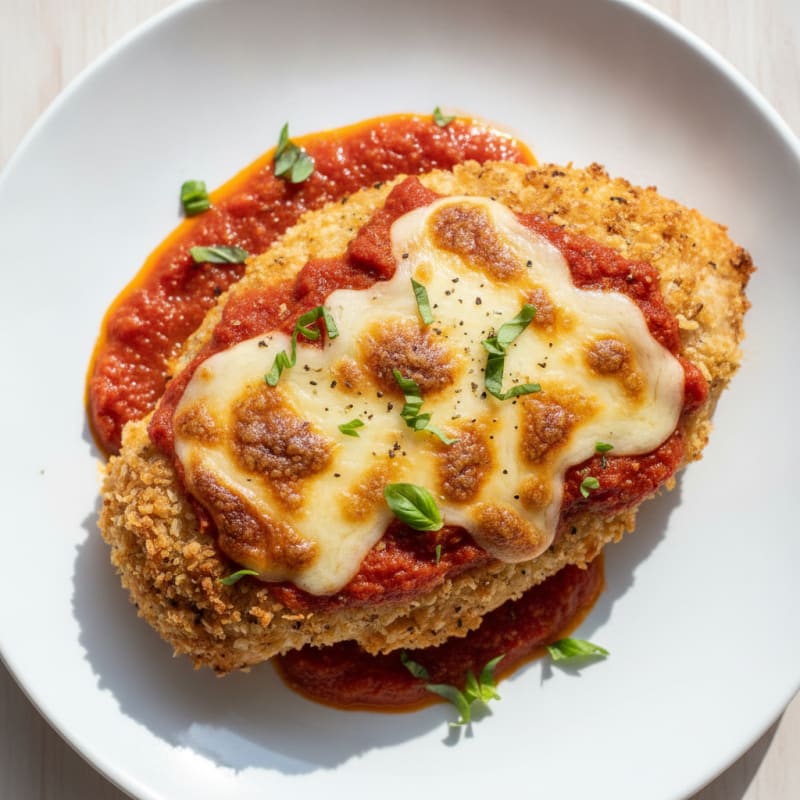 Baked Chicken Parmesan with Marinara