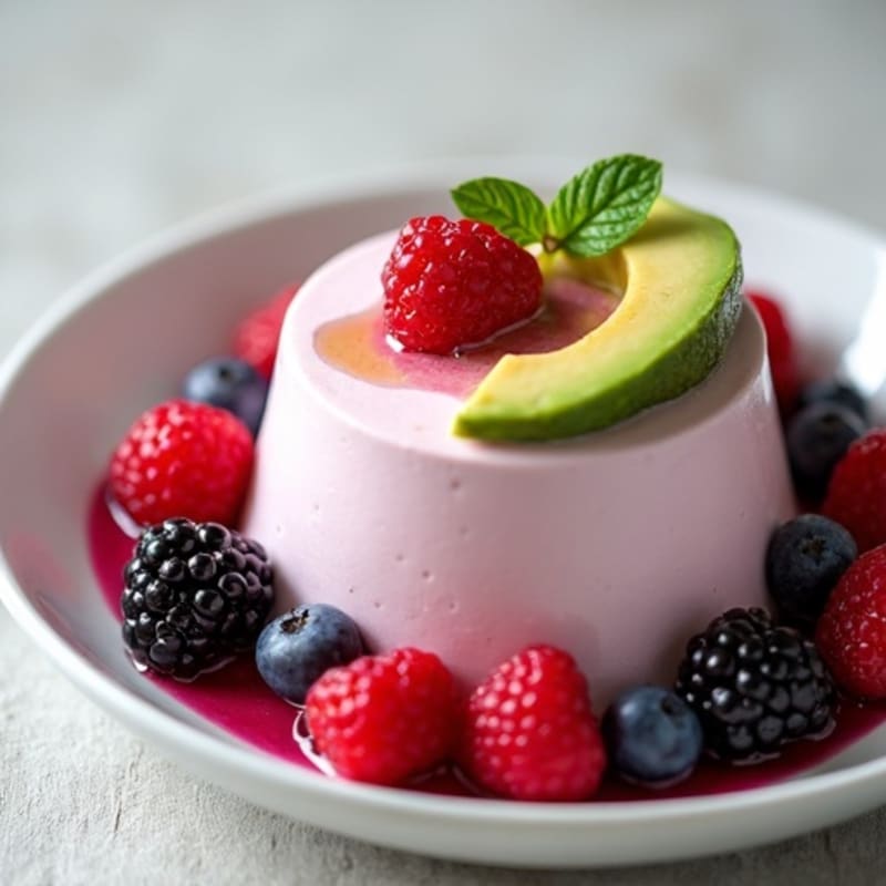 Silky Greek Yogurt Protein Mousse with Mixed Berries