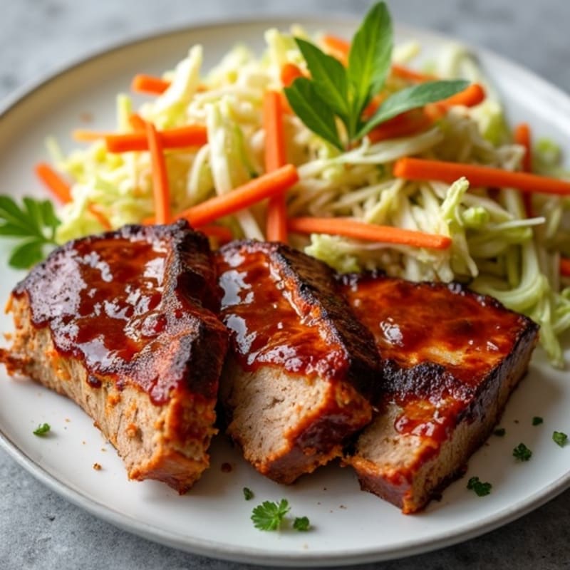 Lean BBQ Pulled Pork with Crunchy Slaw