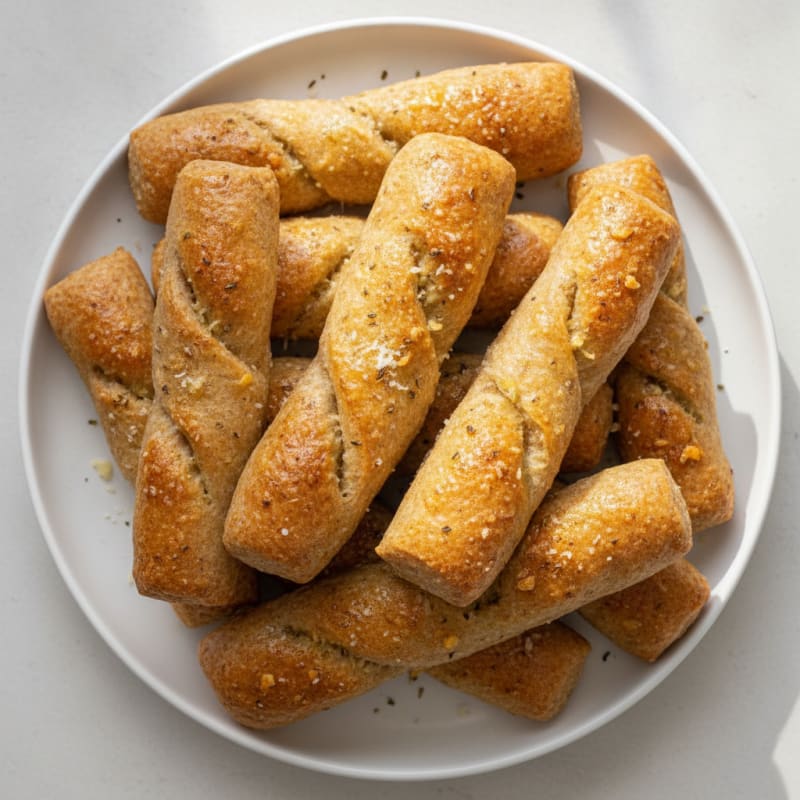 Warm Garlic Parmesan Breadsticks