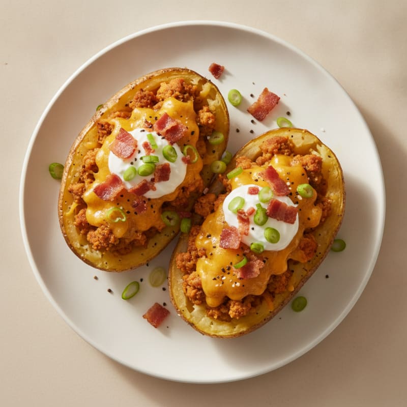 Bacon Cheddar Stuffed Potatoes