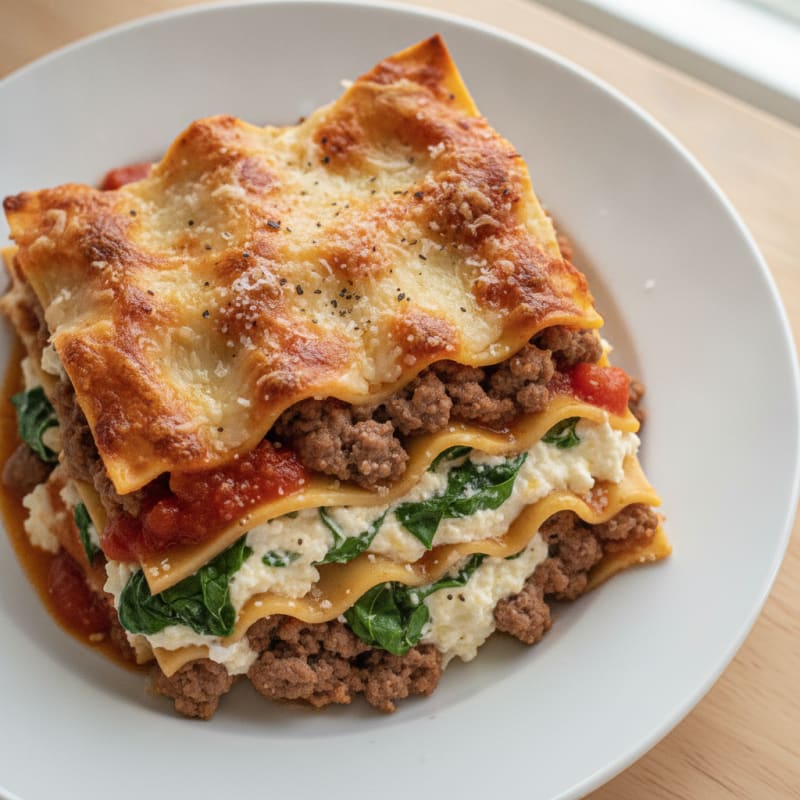 Classic Beef Lasagna with Ricotta