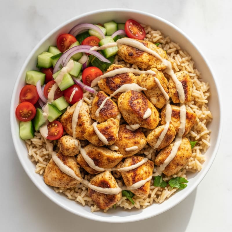 Chicken Shawarma Rice Bowl