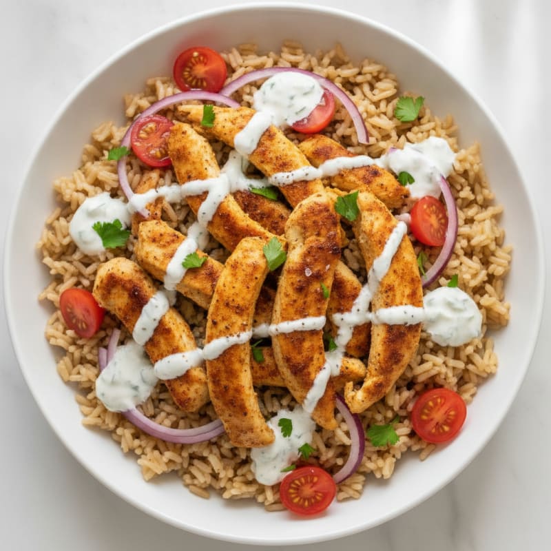 Chicken Shawarma Rice Bowl