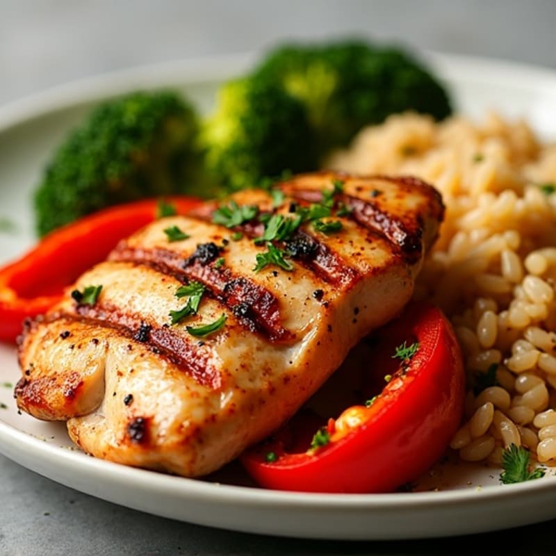Spicy Sheet Pan Chicken with Roasted Peppers and Onions