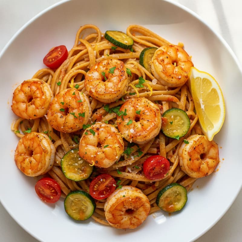 Spicy Calabrian Chili Shrimp Linguine