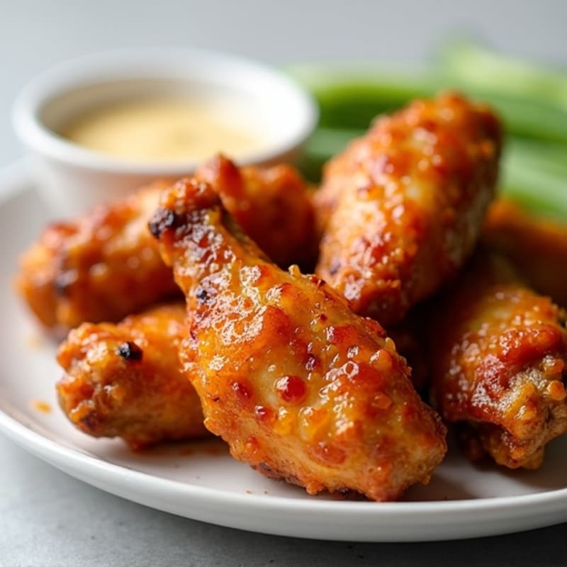 Crispy Baked Honey-Garlic Chicken Wings
