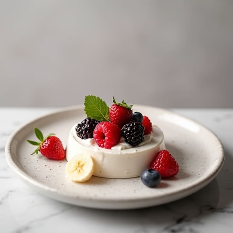 Creamy Greek Yogurt Protein Mousse with Berries