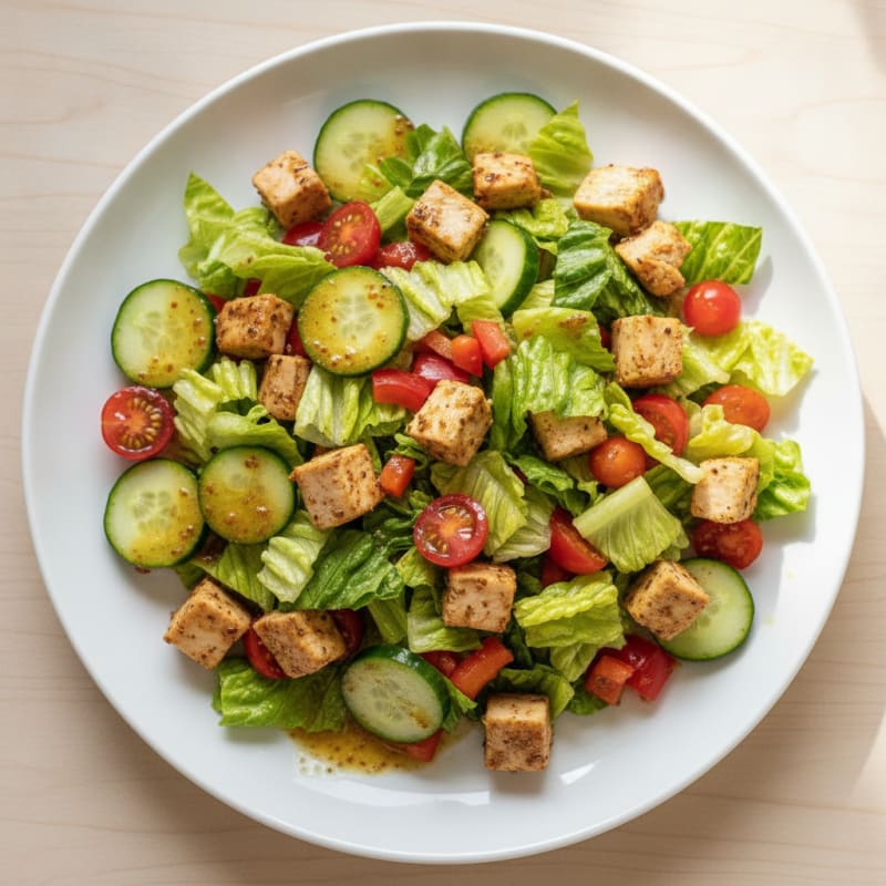 Chopped Turkey and Veggie Salad with Lemon Vinaigrette