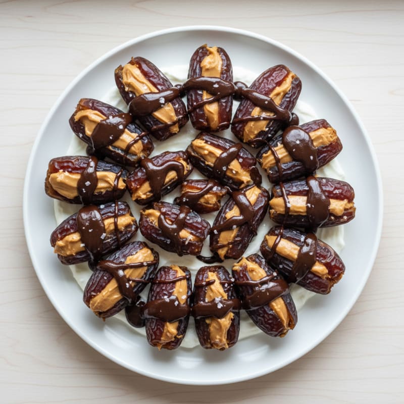 Protein-Packed Dark Chocolate Peanut Butter Stuffed Dates