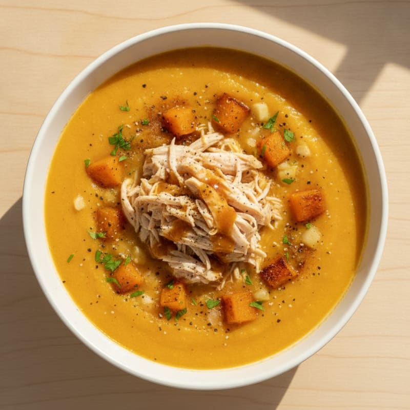 Roasted Butternut Squash Apple Soup